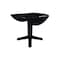 International Concepts 42 in. Solid Wood Round Dual Drop Leaf Dining Pedestal Table - 30.3 in.High in Black K46-42DPT-23B - alternate 2